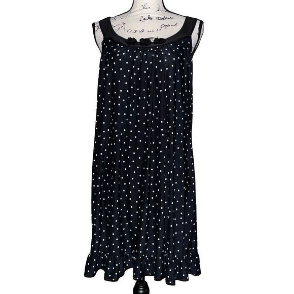 D Other - D Intimates black white polka dot gown XL